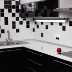 white modern Acrylic Kitchen Splashbacks